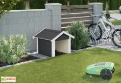 Abri Pour Robot Tondeuse En Bois D’épicéa 80 X 87 X 71 Cm