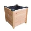Bac à Fleurs Carré En Bois Douglas Non Traité - Design -Garantia Boutique bac a fleurs carre bois