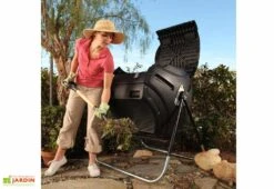 Composteur Rotatif 303L En Polyéthylène Lifetime -Garantia Boutique bac compost 303 l polyethylene 2