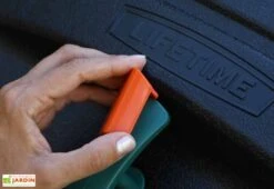 Composteur Rotatif Double 2x189L Polyéthylène Lifetime 10 Composteur Rotatif Double 2x189L Polyéthylène Lifetime -Garantia Boutique bac compost double 189 l polyethylene 3