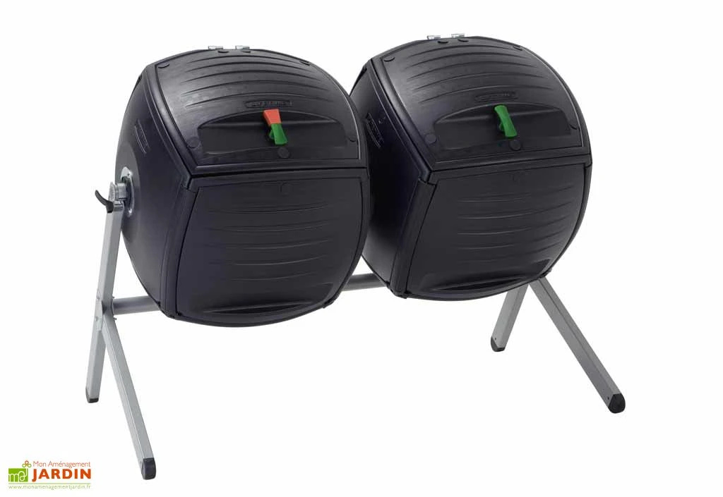 Composteur Rotatif Double 2x189L Polyéthylène Lifetime 3 Composteur Rotatif Double 2x189L Polyéthylène Lifetime