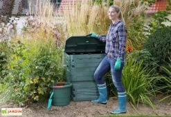 Garantia Composteur Thermo King Bac En Polypropylène + Couvercle Vert 600 L -Garantia Boutique bac composteur thermo king garantia polyethylene vert 600l 1