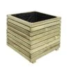 Bac à Fleurs En Bois De Pin Traité Autoclave KÜB 60 X 60 Cm -Garantia Boutique bac fleurs bois autoclave