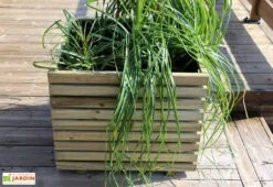 Bac à Fleurs En Bois De Pin Traité Autoclave KÜB 60 X 60 Cm -Garantia Boutique bac fleurs carre bois pin