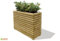 Jardinière Pin Autoclave Venice (90x30x60cm) -Garantia Boutique bac fleurs pin autoclave 90x30cm venice 1