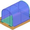 Bâche De Couverture Pour Serre De Jardin Tunnel Richel 2x3 Pied Droit