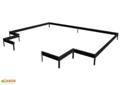Base Pour Serre De Jardin Juliana Orangeri Anthracite 13 M²