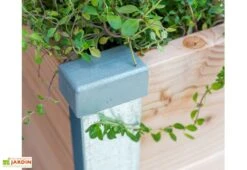 Carré Potager En Bois Avec Composteur Keyhole Garden 120 X 115 Cm -Garantia Boutique carre potager bois composteur douglas 2