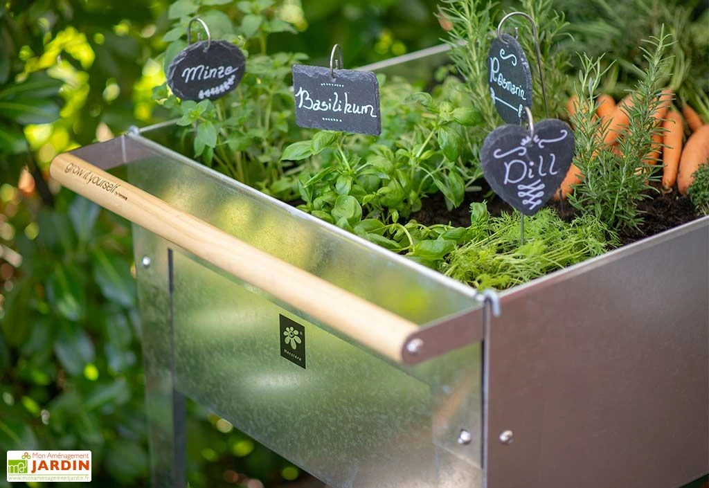 Chariot De Jardinage En Acier à Roulettes - Swivel 4 Chariot De Jardinage En Acier à Roulettes - Swivel – Image 2