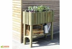 Carré Potager Sur Pieds En Bois De Pin Traité Vertikal 79 X 29 X 79 Cm 5 Carré Potager Sur Pieds En Bois De Pin Traité Vertikal 79 X 29 X 79 Cm -Garantia Boutique carre potager sur pieds bois vertikal