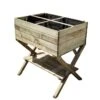 Carré Potager Sur Pieds En Bois Traité Mara – 120 Litres -Garantia Boutique carre potager sur pieds en bois