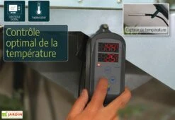 Chauffage Ventilateur D'appoint 2400W Avec Thermostat Digital -Garantia Boutique chauffage electrique portable serre jardin 2400w 4