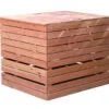 Composteur En Bois Douglas 1200 L – 125 X 110 X 105 Cm -Garantia Boutique composteur bois douglas 1200l