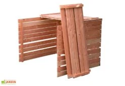 Composteur En Bois Douglas 1800 L – 145 X 125 X 105 Cm -Garantia Boutique composteur bois douglas imputrescible 1800l