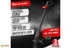 Tondeuse électrique 1300 W + Coupe-bordure électrique 250 W -Garantia Boutique coupe bordure 1300w elem garden tde3213cb22