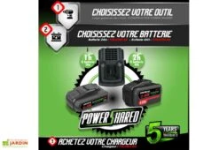 Coupe Bordures Sans Fil PowerShared 20V - Sans Batterie -Garantia Boutique coupe bordures batterie powershared constructor 1