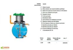 Cuve Rétention D'Eau De Pluie 3300 L -Garantia Boutique cuve retention eau pluie 1