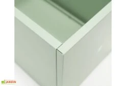 Jardinière Au Sol En Métal Thermolaqué - 100 X 50 X 50 -Garantia Boutique detail coin jardiniere hg08971103