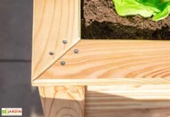 Jardinière En Bois De Mélèze Bac Potager 170 X 90 X 84 Cm -Garantia Boutique details jardiniere bois potager 170x84cm