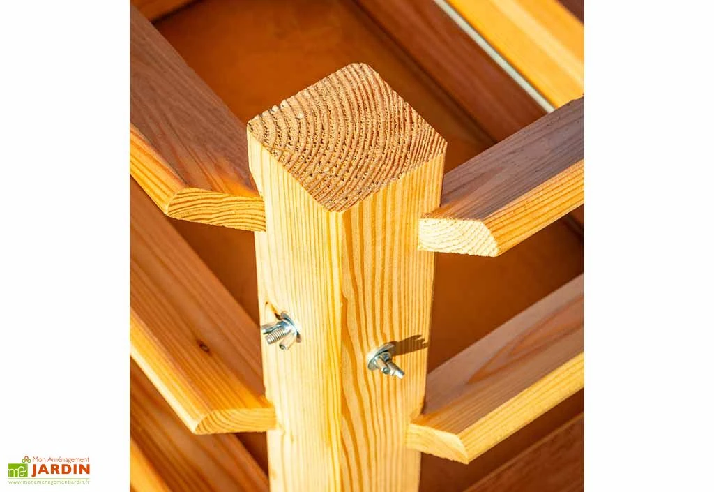 Tour De Culture Verticale En Bois De Mélèze 90 X 73 Cm 6 Tour De Culture Verticale En Bois De Mélèze 90 X 73 Cm – Image 4