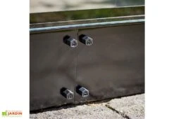 Halls Embase Pour Serre De Jardin En Acier Galvanisé Qube 610 Noir -Garantia Boutique embase serre jardin acier galvanise qube 610 noir 1