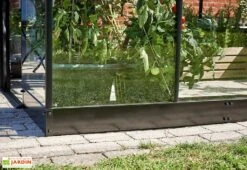 Halls Embase Pour Serre De Jardin En Acier Galvanisé Qube 610 Noir -Garantia Boutique embase serre jardin acier galvanise qube 610 noir 2