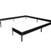 Halls Embase Pour Serre De Jardin En Acier Galvanisé Qube 88 Noir -Garantia Boutique embase serre jardin acier galvanise qube 88 noir