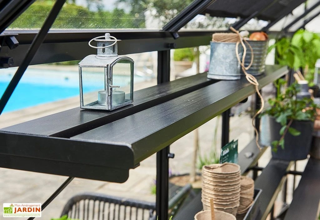 Étagère En Aluminium Pour Serre De Jardin Halls Qube 20 X 125 Cm 3 Étagère En Aluminium Pour Serre De Jardin Halls Qube 20 X 125 Cm