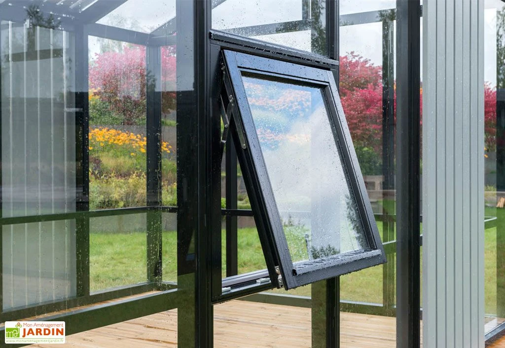 Serre De Jardin En Bois Et Verre Trempé Avec Panneaux Occultants – Hortensia 7 Serre De Jardin En Bois Et Verre Trempé Avec Panneaux Occultants – Hortensia – Image 5