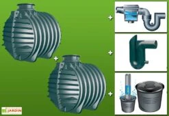 Kit Cuve Recuperateur Eau Enterree 12000 L -Garantia Boutique g0002028