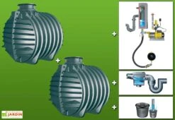 Cuve Recuperateur Eau Clever M 12000 L -Garantia Boutique g0002067 01b