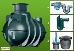 Kit Cuve Recuperateur Eau Enterree 2000 L -Garantia Boutique g0002244