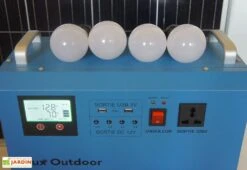 Station D’énergie Solaire SHS1265 Onduleur Hybride + Panneau 150 W -Garantia Boutique generateur solaire ampoule led