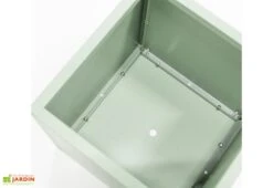 Jardinière Cube Vert Cactus En Métal Thermolaqué – 50 X 50 X 50 Cm -Garantia Boutique interieur cube jardin hg08976105