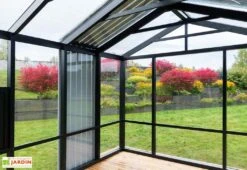 Serre De Jardin En Bois Et Verre Trempé Avec Panneaux Occultants – Hortensia 13 Serre De Jardin En Bois Et Verre Trempé Avec Panneaux Occultants – Hortensia -Garantia Boutique interieur serre jardin bois verre trempe stali