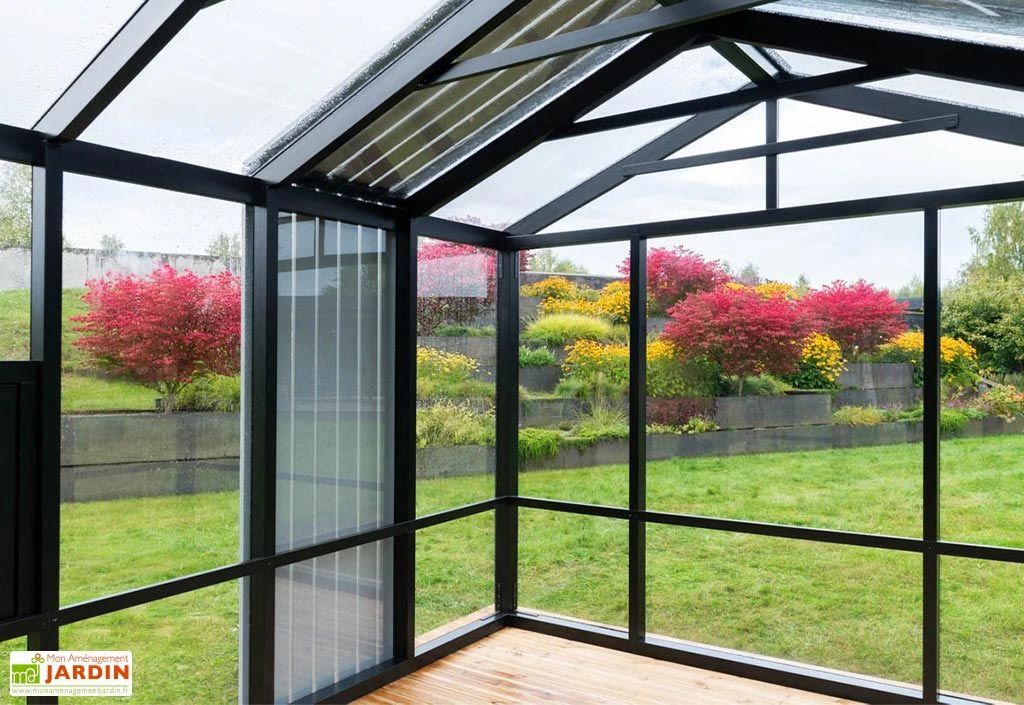 Serre De Jardin En Bois Et Verre Trempé Avec Panneaux Occultants – Hortensia 8 Serre De Jardin En Bois Et Verre Trempé Avec Panneaux Occultants – Hortensia – Image 6