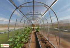 Serre De Jardin Tunnel En Polycarbonate Et Acier -Garantia Boutique interieur tunnel serre jardin