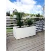 Jardinière En Béton Fibré Retkube 100 (100x40) -Garantia Boutique jardiniere beton renforce blanc 100x40cm