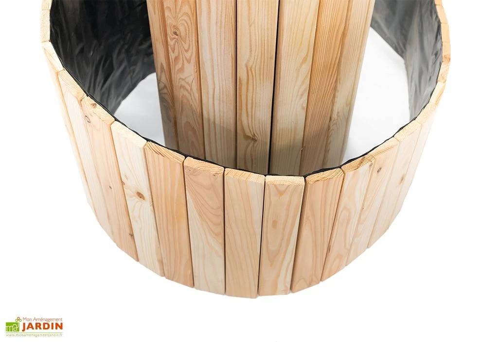 Spirale Aromatique – Jardinière En Bois De Mélèze Ø55 Cm 8 Spirale Aromatique – Jardinière En Bois De Mélèze Ø55 Cm – Image 6