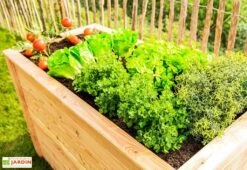 Jardinière En Bois De Mélèze Bac Potager 170 X 90 X 84 Cm -Garantia Boutique jardiniere bois potager 170x84cm