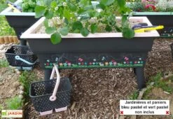 Jardinière Enfant Calipso Mini Junior + Panier Et Acc. – Rose Pastel -Garantia Boutique jardiniere enfant calipso 40l panier kajo 4l rose pastel 3