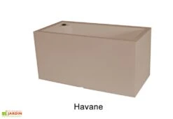 Jardinière Rectangulaire En Polyéthylène Atlantis 100 Cm (pls Coloris) -Garantia Boutique jardiniere plastique rotomoule double paroi 100cm couleurs 2