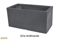 Jardinière Rectangulaire En Polyéthylène Atlantis 100 Cm (pls Coloris) -Garantia Boutique jardiniere plastique rotomoule double paroi 100cm couleurs 4