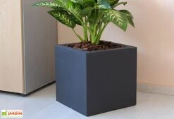 Jardinière Carrée En Polyéthylène Atlantis 40 Cm (pls Coloris)