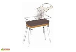 Jardinière Calipso Maxi Basic 40L + Pieds Amovibles – Grise -Garantia Boutique jardiniere polypropylene 40l pieds amovibles calipso maxi basic