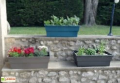 Jardinière Calipso Maxi Basic 40L + Pieds Amovibles – Grise -Garantia Boutique jardiniere polypropylene 40l pieds amovibles calipso maxi basic grise 2