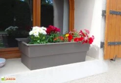 Jardinière Calipso Maxi Basic 40L + Pieds Amovibles – Taupe -Garantia Boutique jardiniere polypropylene 40l pieds amovibles calipso maxi basic taupe 1