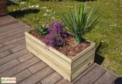 Garantia Boutique -Garantia Boutique jardiniere rectangulaire en bois