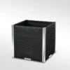 Jardinière En Résine Tressée Cube 46x46x46cm (l,l,h) -Garantia Boutique jardiniere resine tressee carre 1