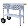 Potager Sur Pieds En Acier Avec Roulettes – Barcelona 2 Potager Sur Pieds En Acier Avec Roulettes – Barcelona -Garantia Boutique jardiniere sur pieds motifs noir blanc